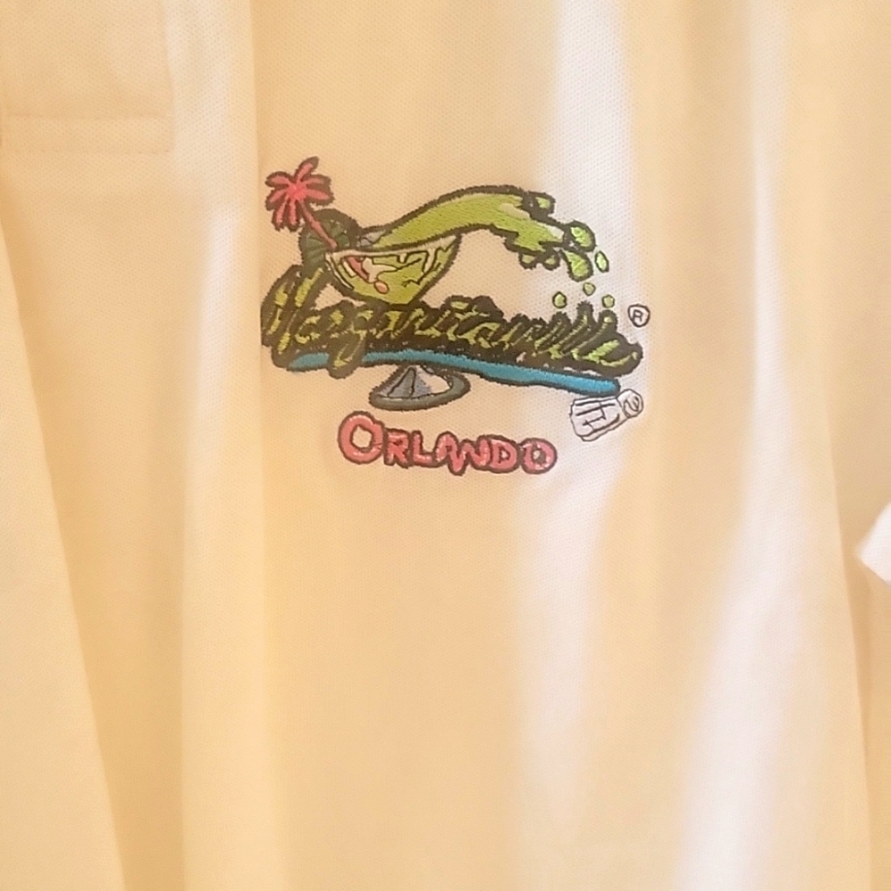 Jimmy Buffett Margaritaville XXL white Polo shirt like new